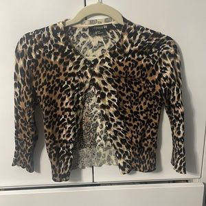 Forever 21 cheetah cardigan